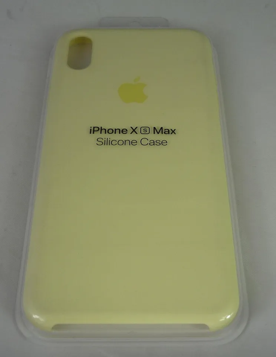 Case de silicona Apple para iPhone XS Max - amarilla suave