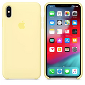 Case de silicona Apple para iPhone XS Max - amarilla suave