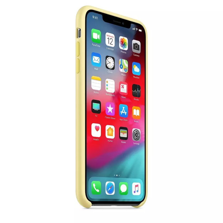 Case de silicona Apple para iPhone XS Max - amarilla suave