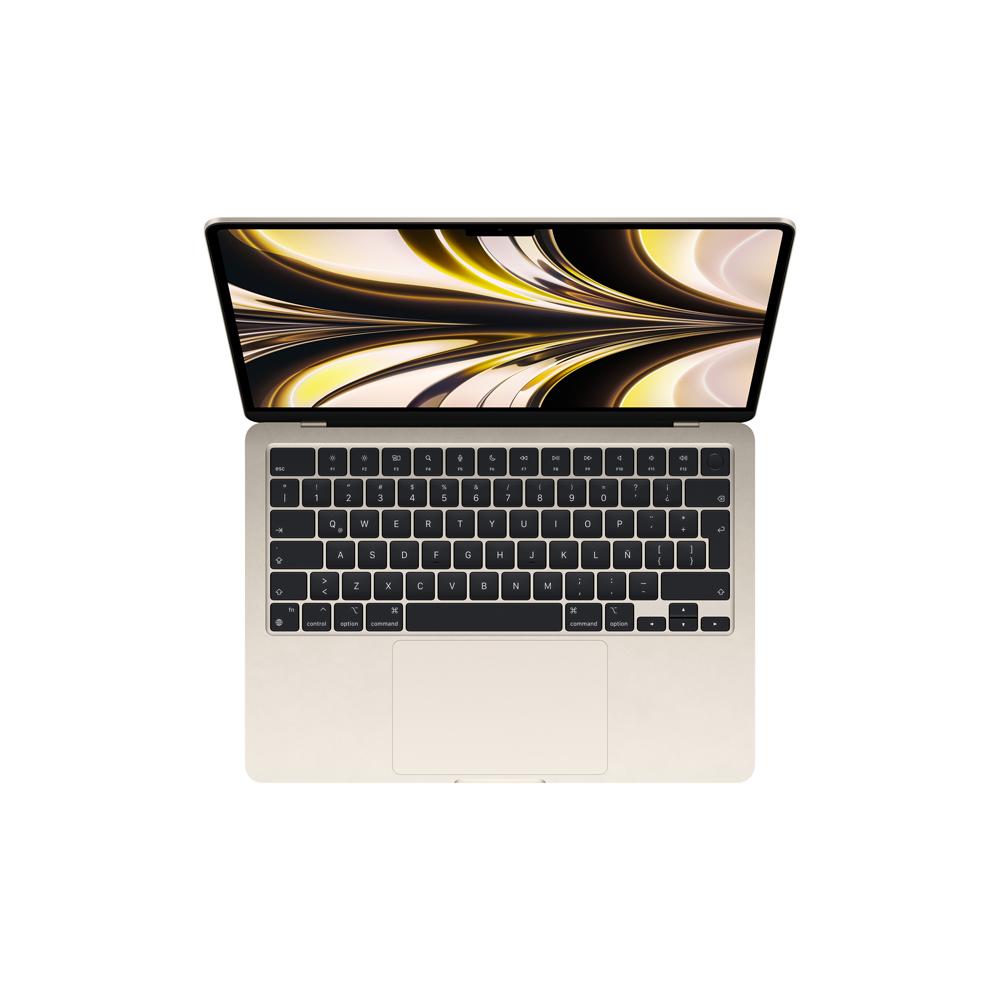 MacBook Air de 13 pulgadas: Chip M2 de Apple con CPU de ocho núcleos y GPU de ocho núcleos, 256 GB SSD - Blanco estrella