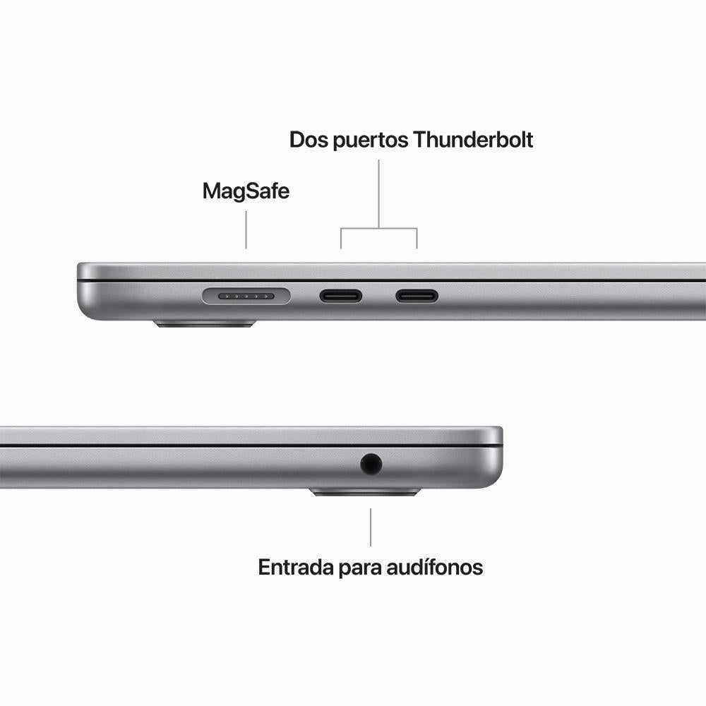 MacBook Air de 15 pulgadas Chip M2 de Apple con CPU de ocho núcleos y GPU de diez núcleos