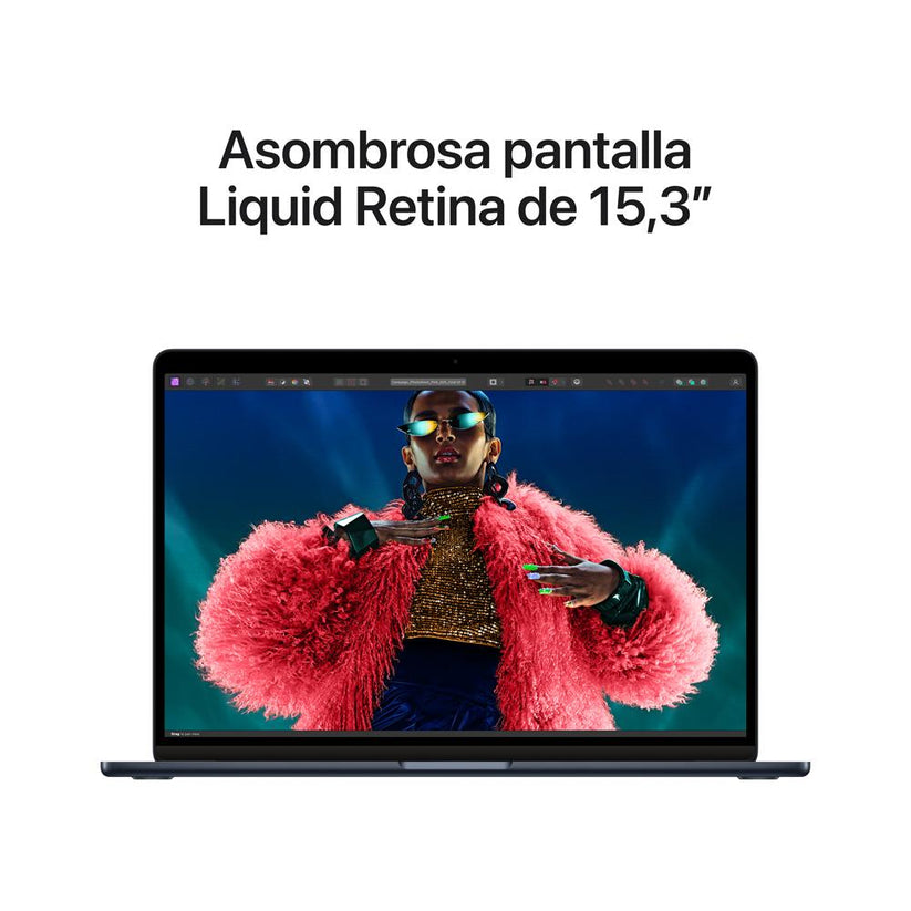 MacBook Air de 15 pulgadas: Chip M3 de Apple con CPU de 8 núcleos y GPU de 10 núcleos, 512 GB SSD - Azul medianoche