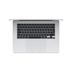 MacBook Air de 15 pulgadas: Chip M3 de Apple con CPU de 8 núcleos y GPU de 10 núcleos, 256 GB SSD - Plata