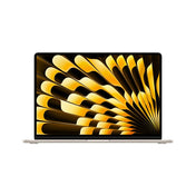 MacBook Air de 15 pulgadas: Chip M3 de Apple con CPU de 8 núcleos y GPU de 10 núcleos, 256 GB SSD - Blanco estrella
