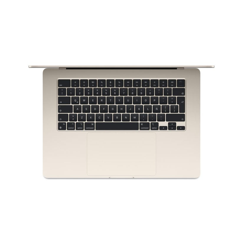 MacBook Air de 15 pulgadas: Chip M3 de Apple con CPU de 8 núcleos y GPU de 10 núcleos, 256 GB SSD - Blanco estrella