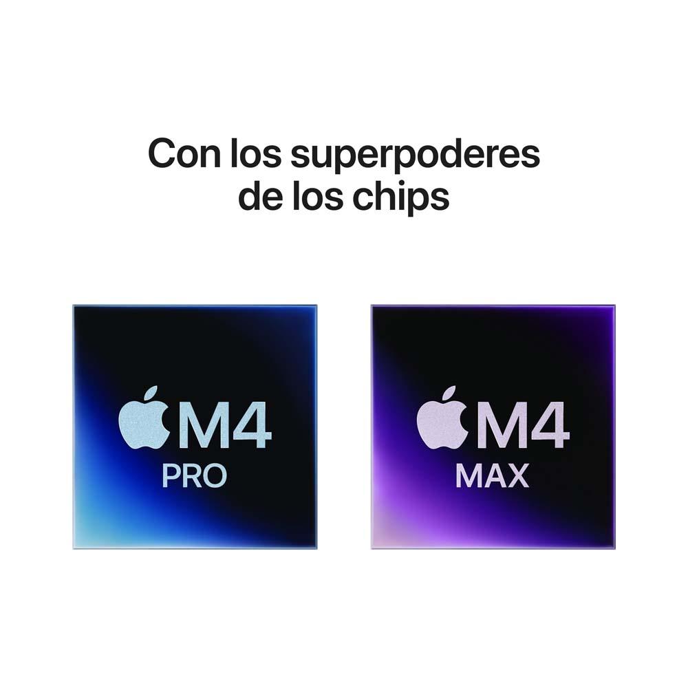 MacBook Pro de 14 pulgadas: Chip M4 Max de Apple con CPU de 14 núcleos y GPU de 32 núcleos, 1 TB SSD - Plata
