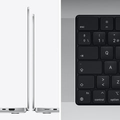 MacBook Pro de 16 pulgadas: Chip M1 Pro de Apple con CPU de diez núcleos y GPU de dieciséis núcleos, 512 GB SSD - Plata