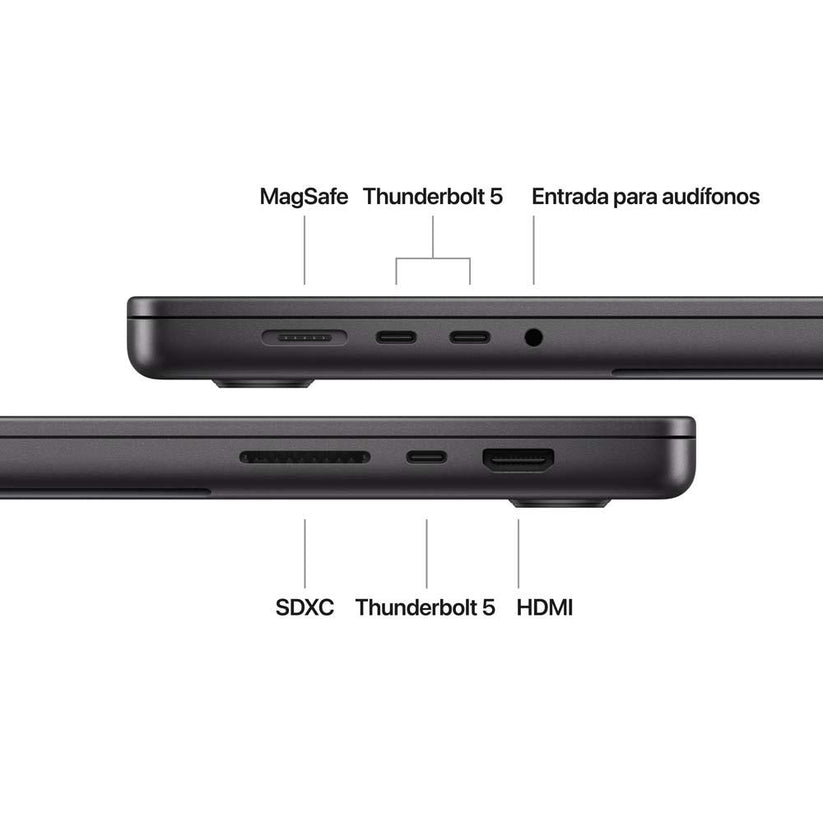 MacBook Pro de 16 pulgadas: Chip M4 Max de Apple con CPU de 16 núcleos y GPU de 40 núcleos, 1 TB SSD - Negro espacial