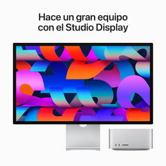 Mac Studio: Chip M2 Max de Apple con CPU de 12 núcleos, GPU de 30 núcleos y Neural Engine de 16 núcleos, 512 GB SSD