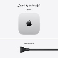 Mac mini: Chip M4 de Apple con CPU de 10 núcleos y GPU de 10 núcleos, 512 GB SSD - Plata