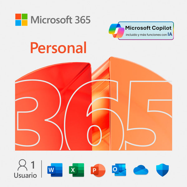 LICENCIA MICROSOFT 365 PERSONAL CON I.A. SUSCRIPCIÓN ANUAL