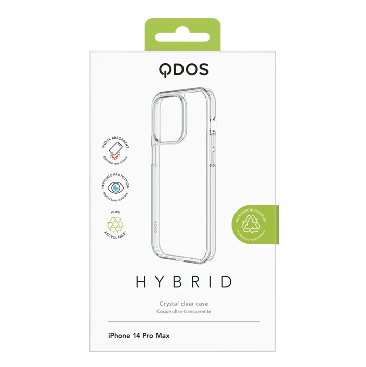 Case Qdos Recycled Hybrid Clear para iPhone 14 Pro Max de 6.7" - Transparente