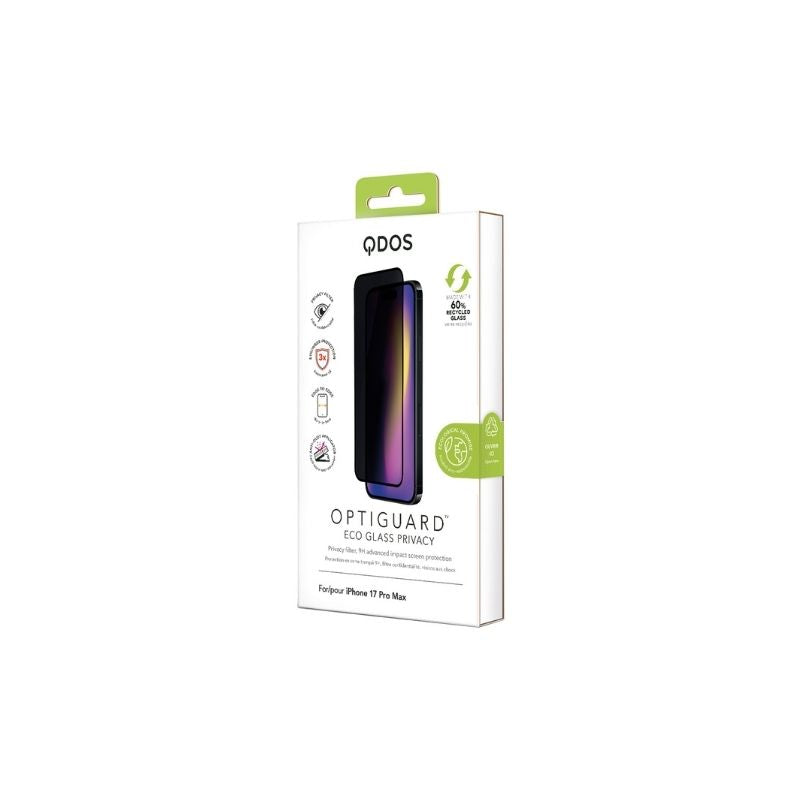 PROTECTOR DE PANTALLA QDOS OPTIGUARD PRIVACY IPHONE 17 PRO MAX