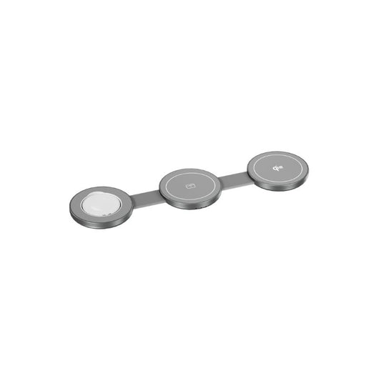 BASE DE CARGA QDOS 3 EN 1 POWER GO PLEGABLE 15W QI2 GREY
