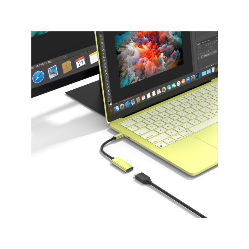 CARCASA QDOS PACK + ADAPTADOR USBC A HDMI PARA MACBOOKNEO CITRUS