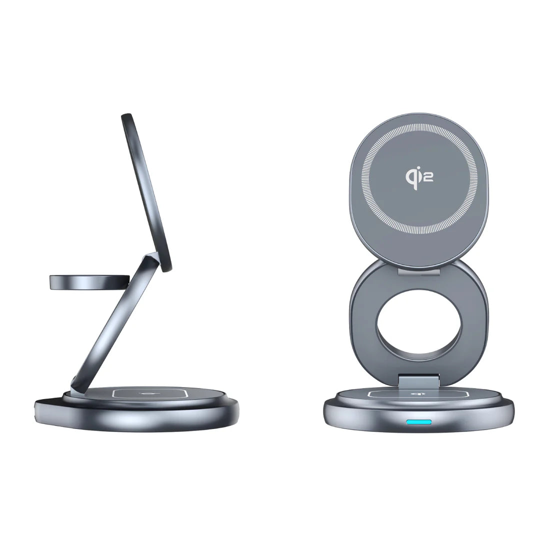 BASE DE CARGA QDOS 3 EN 1 Qi2 MG SLV