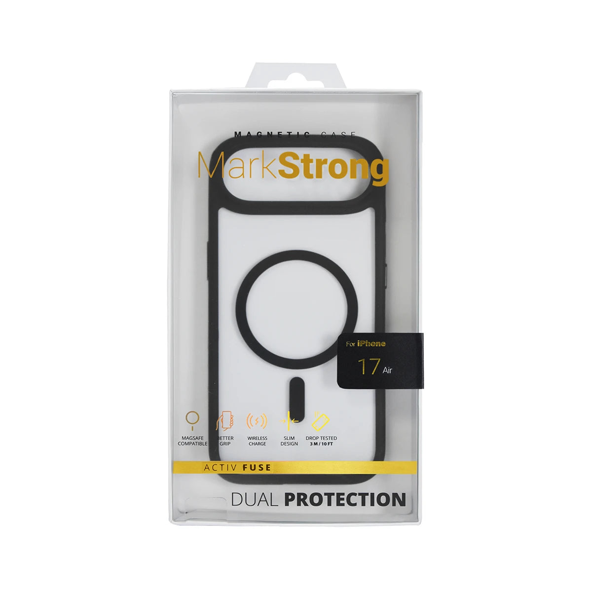 CASE MARKSTRONG IPHONE 17 AIR CLEAR/BLACK
