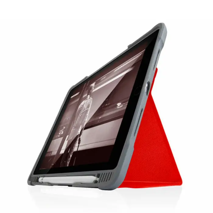 Case STM Dux Plus Dúo Para iPad de 10.2" (Gen 8 y 9) -  Rojo