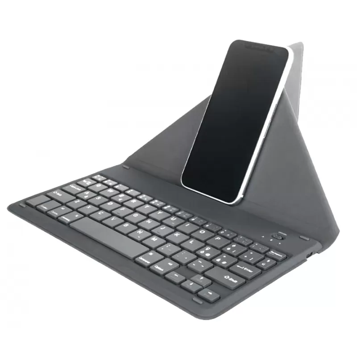 TECLADO INALAMBRICO CON SOPORTE BLACK