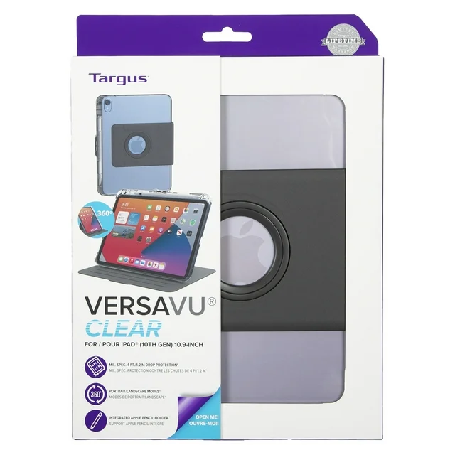 Case Targus VersaVu para iPad de 10,2¨ (9.ª, 8.ª y 7.ª generación) - Transparente