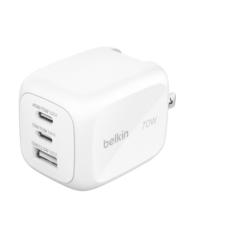 ADAPTADOR BELKIN PARED 70W USB-C USB-A