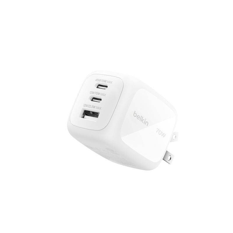 ADAPTADOR BELKIN PARED 70W USB-C USB-A
