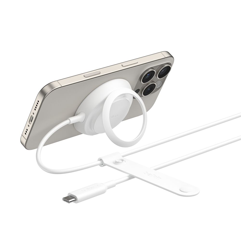 CABLE BELKIN USB-C A MAGSAFE 25W Qi2 2MT WHITE