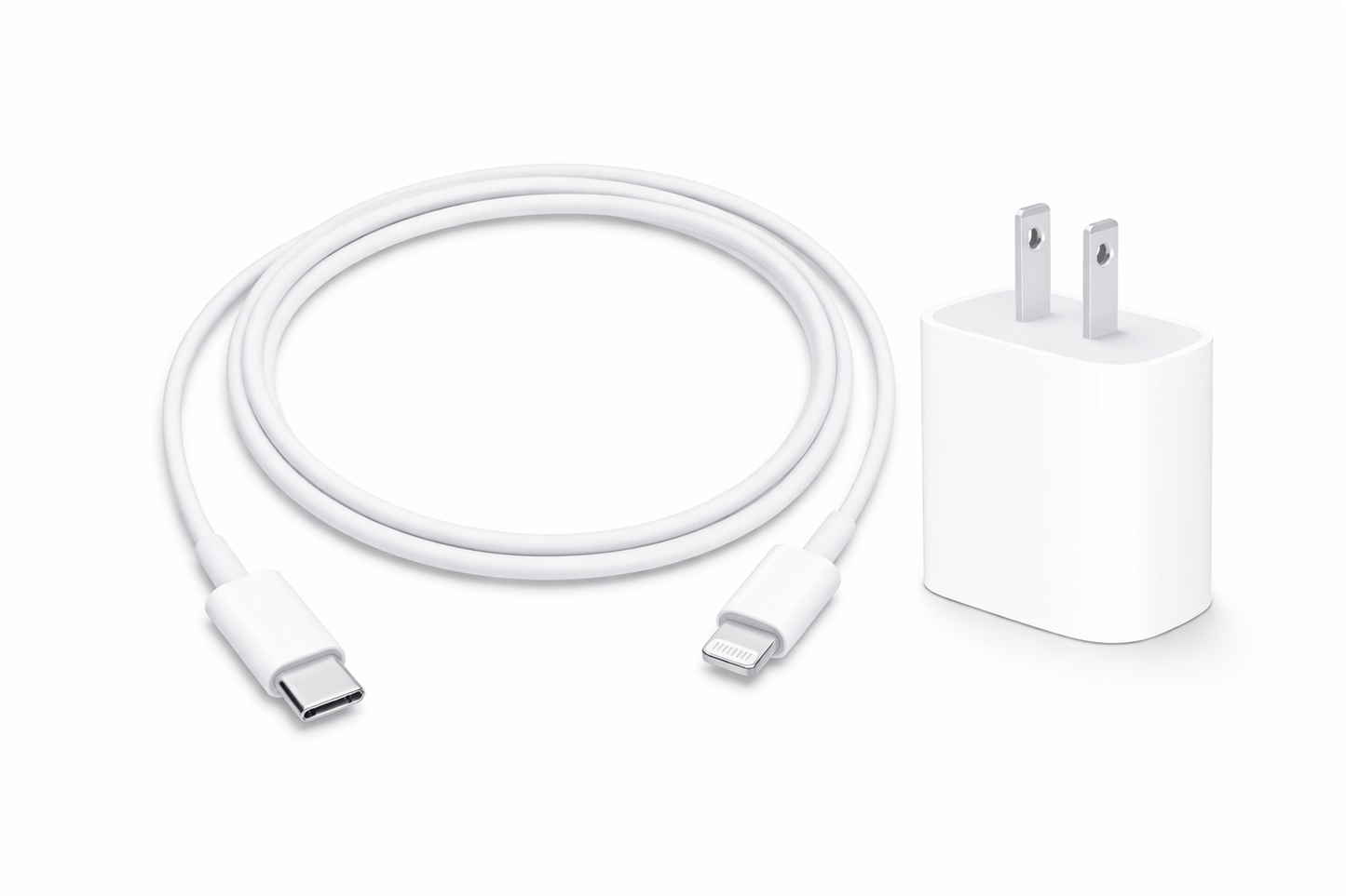 Adaptador de corriente USB-C de 20 W + Cable USB-C a Lightning (1 m)