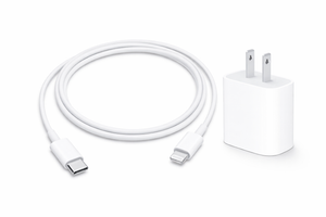 Adaptador de corriente USB-C de 20 W + Cable USB-C a Lightning (1 m)