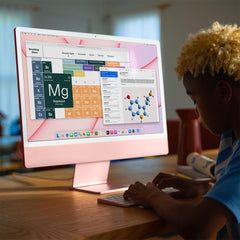 iMac con pantalla Retina 4,5K de 24 pulgadas: Chip M1 de Apple con CPU de ocho núcleos y GPU de siete núcleos, 256 GB SSD - Rosa