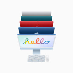 iMac con pantalla Retina 4,5K de 24 pulgadas: Chip M1 de Apple con CPU de ocho núcleos y GPU de siete núcleos, 256 GB SSD - Rosa