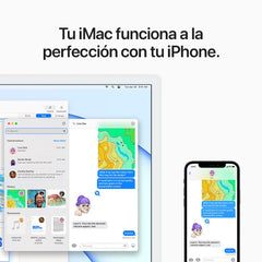 iMac con pantalla Retina 4,5K de 24 pulgadas: Chip M1 de Apple con CPU de ocho núcleos y GPU de siete núcleos, 256 GB SSD - Rosa