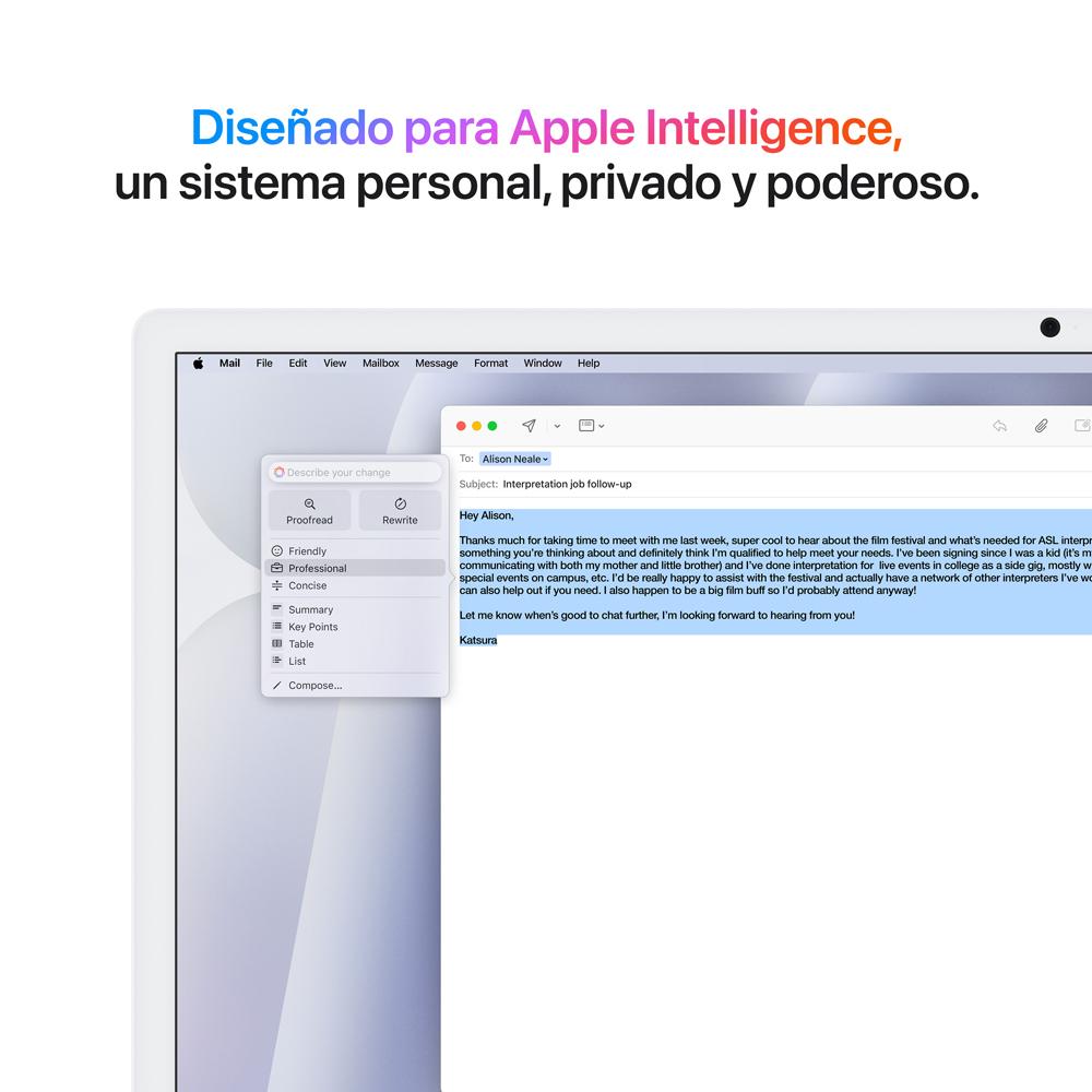 iMac con pantalla Retina 4,5K de 24 pulgadas: Chip M4 de Apple con CPU de 8 núcleos y GPU de 8 núcleos, 256 GB SSD - Plata