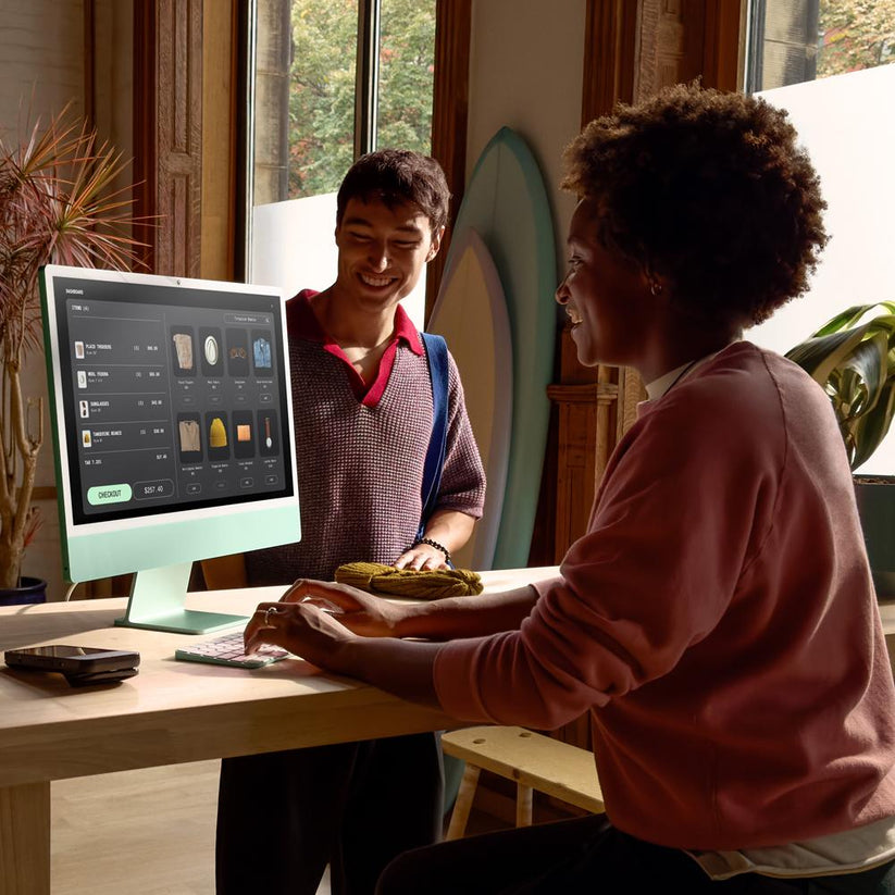 iMac con pantalla Retina 4,5K de 24 pulgadas: Chip M4 de Apple con CPU de 10 núcleos y GPU de 10 núcleos, 512 GB SSD - Azul