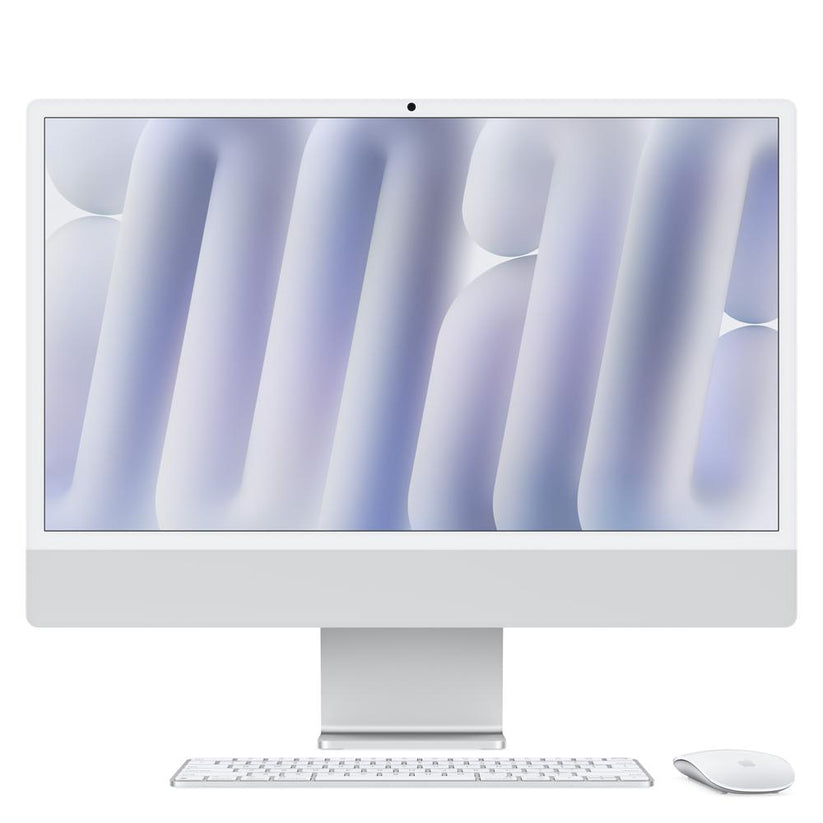 iMac con pantalla Retina 4,5K de 24 pulgadas: Chip M4 de Apple con CPU de 10 núcleos y GPU de 10 núcleos, 256 GB SSD - Plata