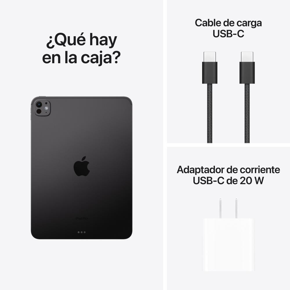 iPad Pro de 11 pulgadas Wi-Fi 512 GB Vidrio estándar - Negro espacial (M4)