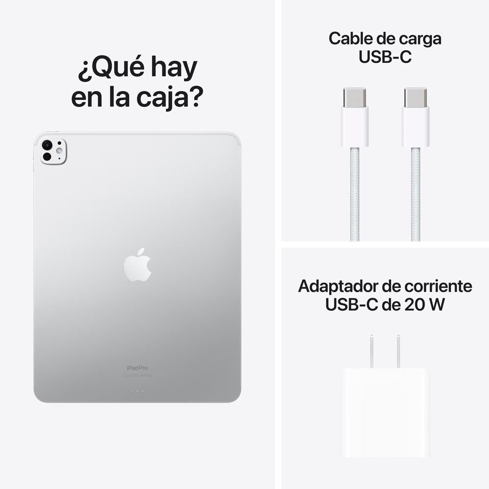 iPad Pro de 13 pulgadas Wi-Fi 512 GB Vidrio estándar - Plata (M4)