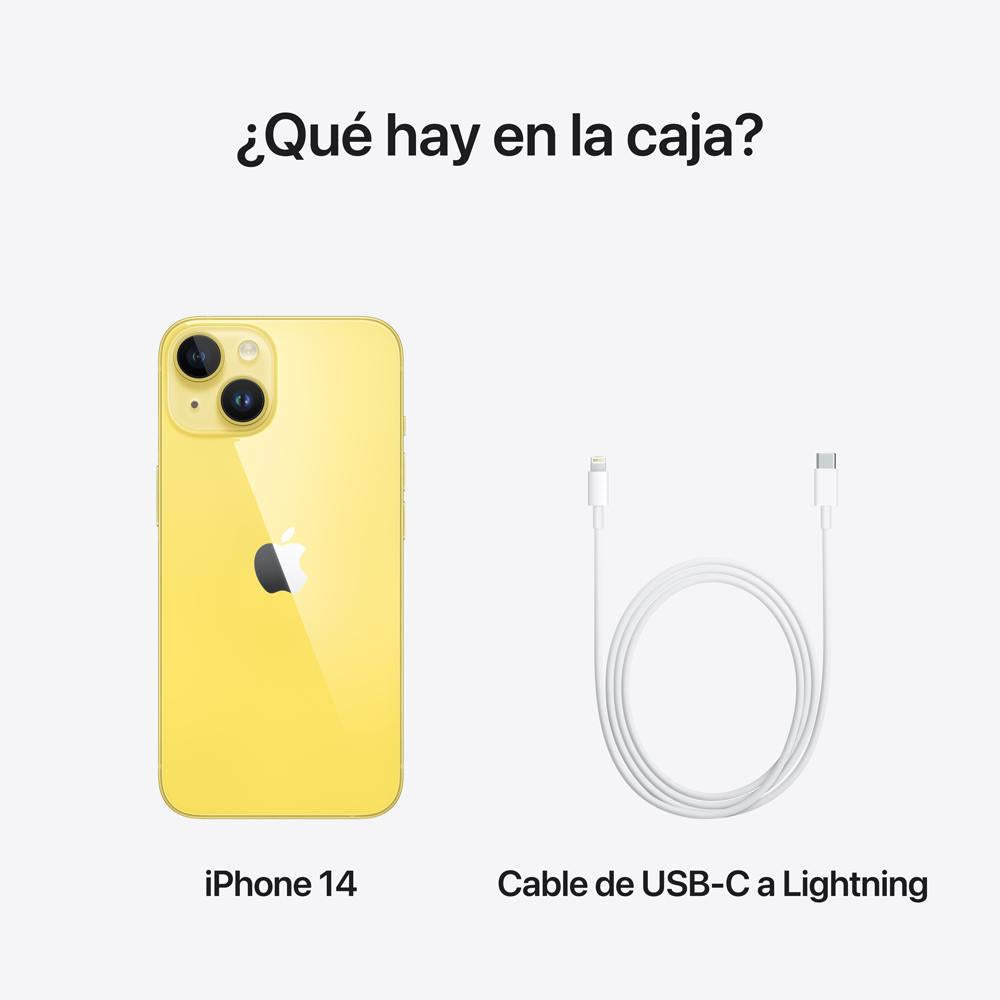 iPhone 14 256 GB en amarillo