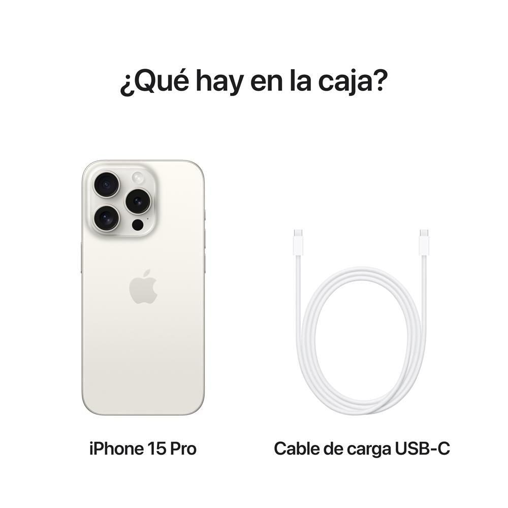 iPhone 15 Pro 128 GB Titanio blanco