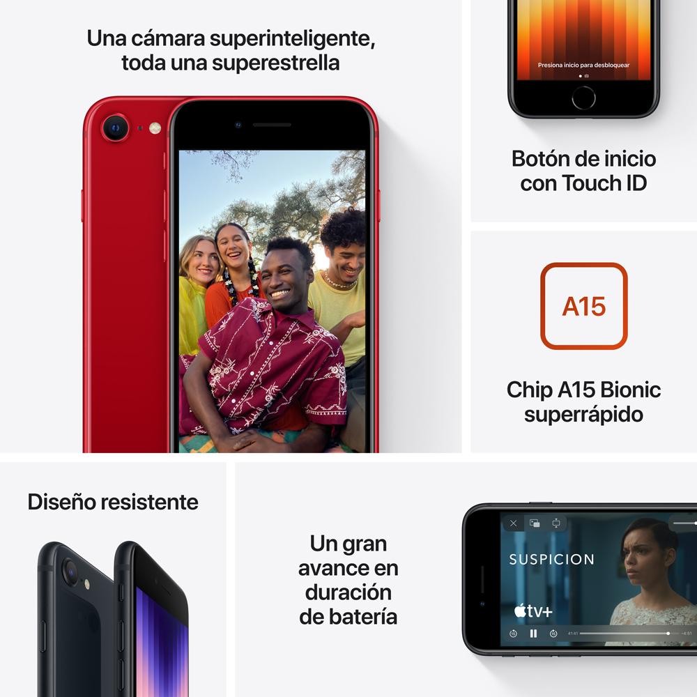 iPhone SE (3.ª generación) 128 GB Azul medianoche