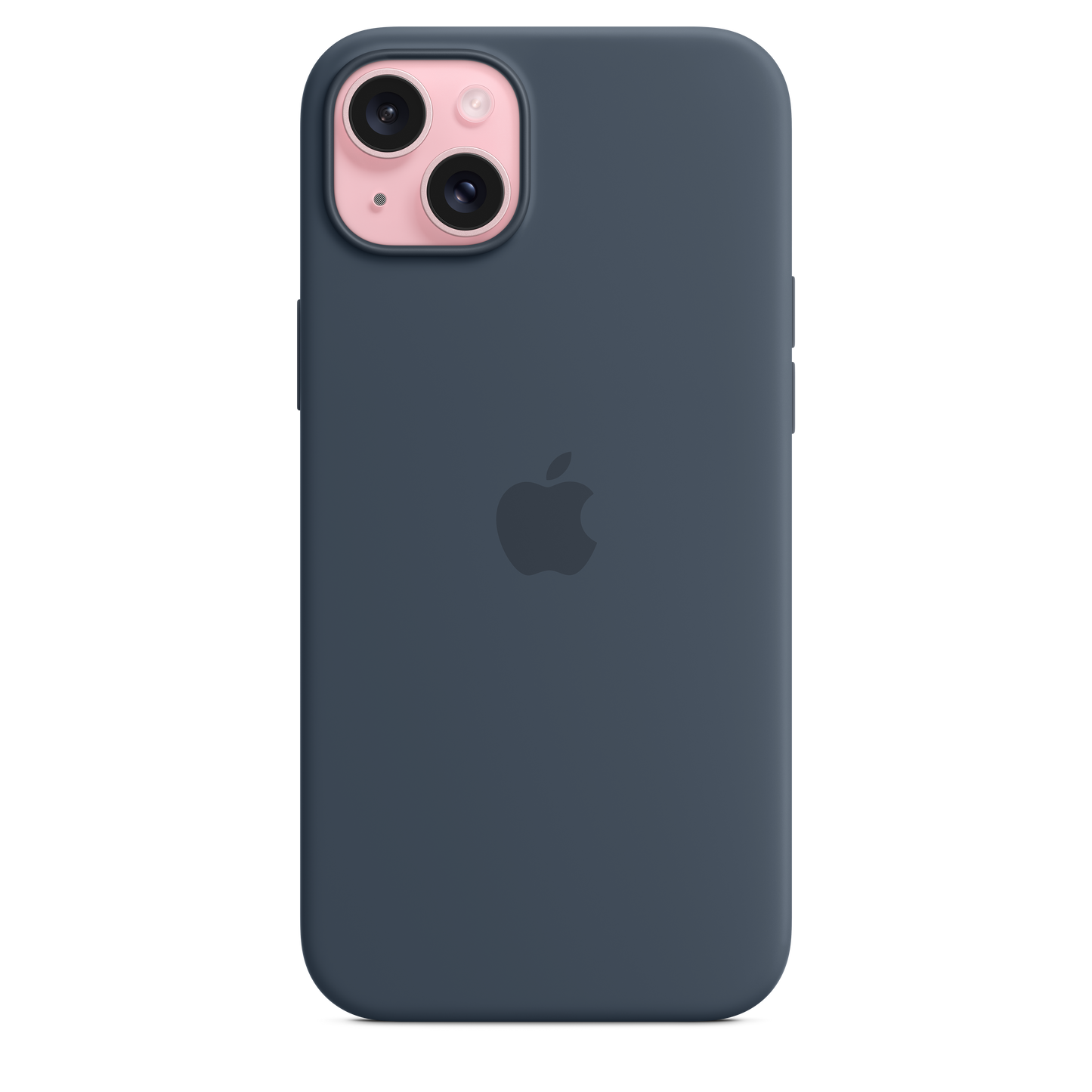 Funda de silicón con MagSafe para el iPhone 15 Plus - Azul tormenta