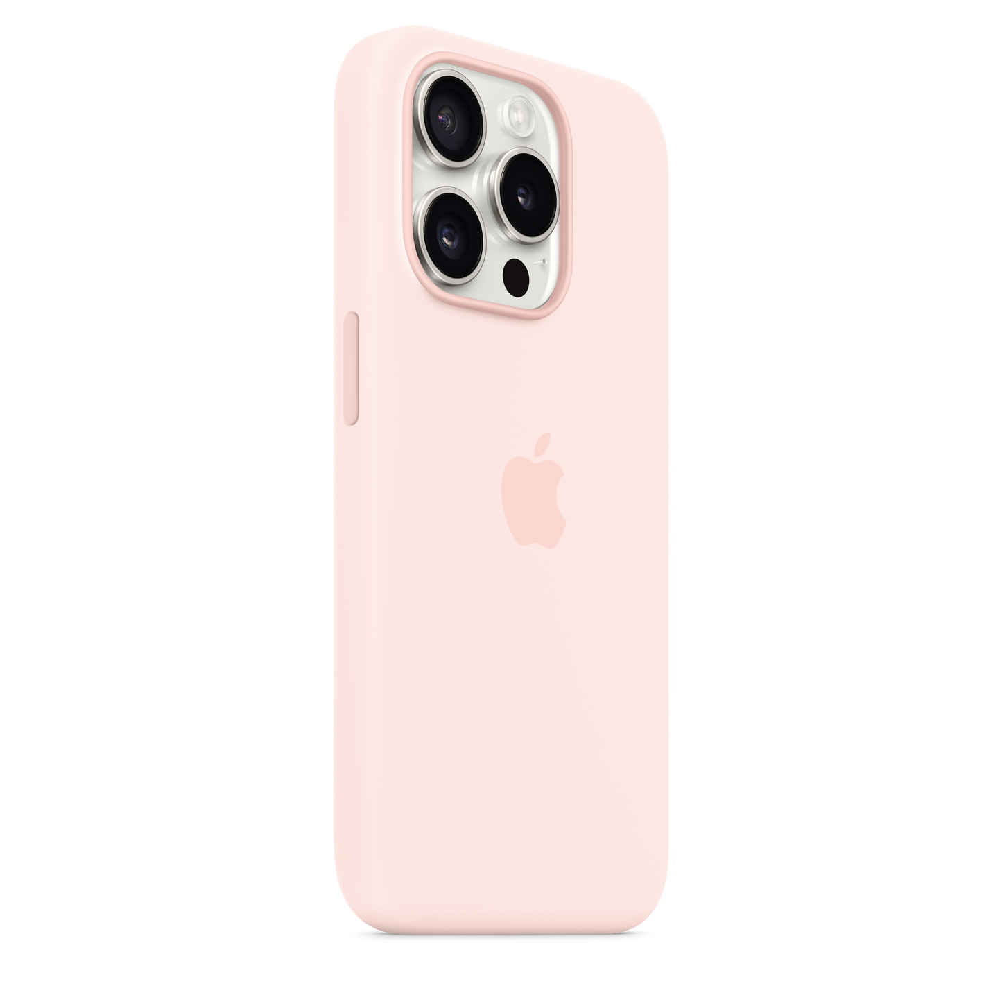 Funda de silicón con MagSafe para el iPhone 15 Pro - Rosa claro