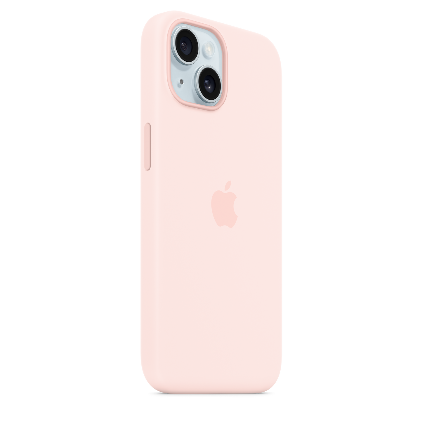 Funda de silicón con MagSafe para el iPhone 15 - Rosa claro