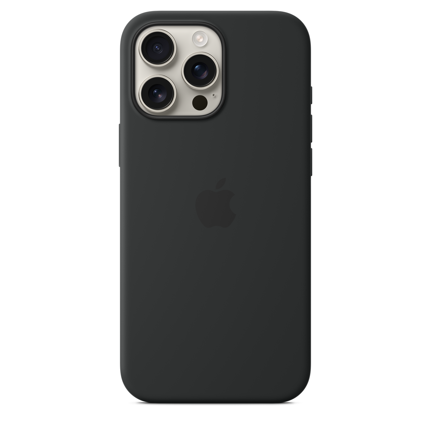 Funda de silicón con MagSafe para el iPhone 16 Pro Max - Negro