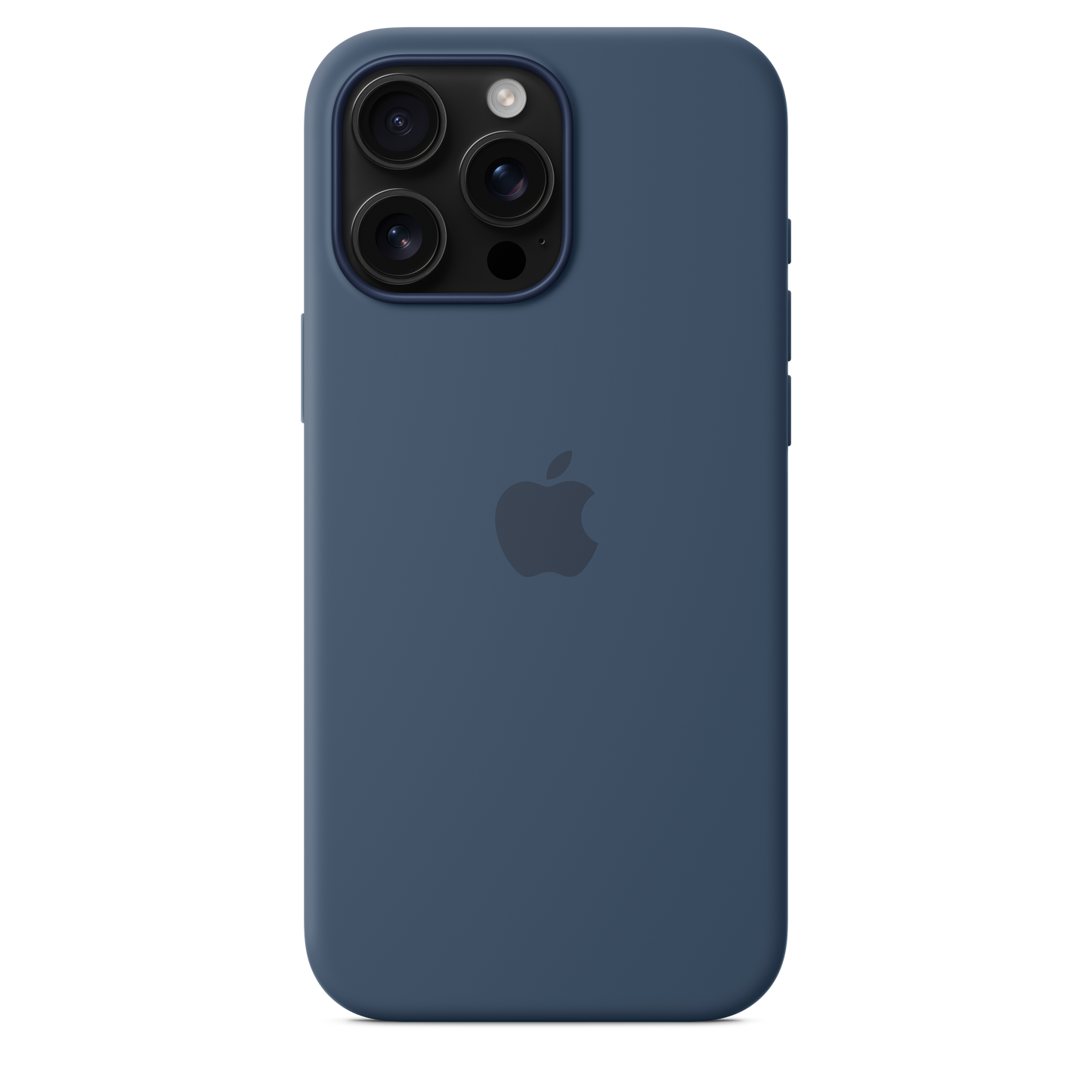 Funda de silicón con MagSafe para el iPhone 16 Pro Max - Azul denim