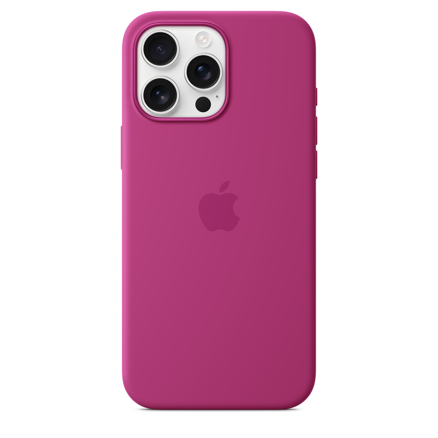 Funda de silicón con MagSafe para el iPhone 16 Pro Max - Fucsia