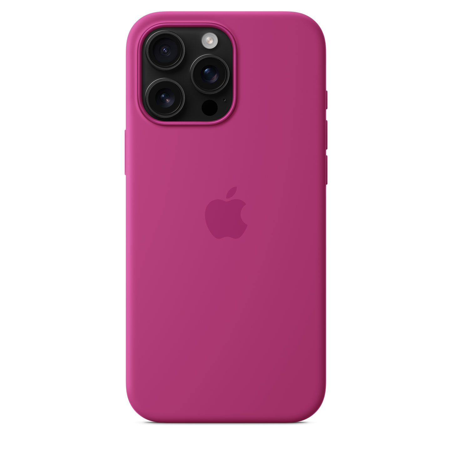 Funda de silicón con MagSafe para el iPhone 16 Pro Max - Fucsia