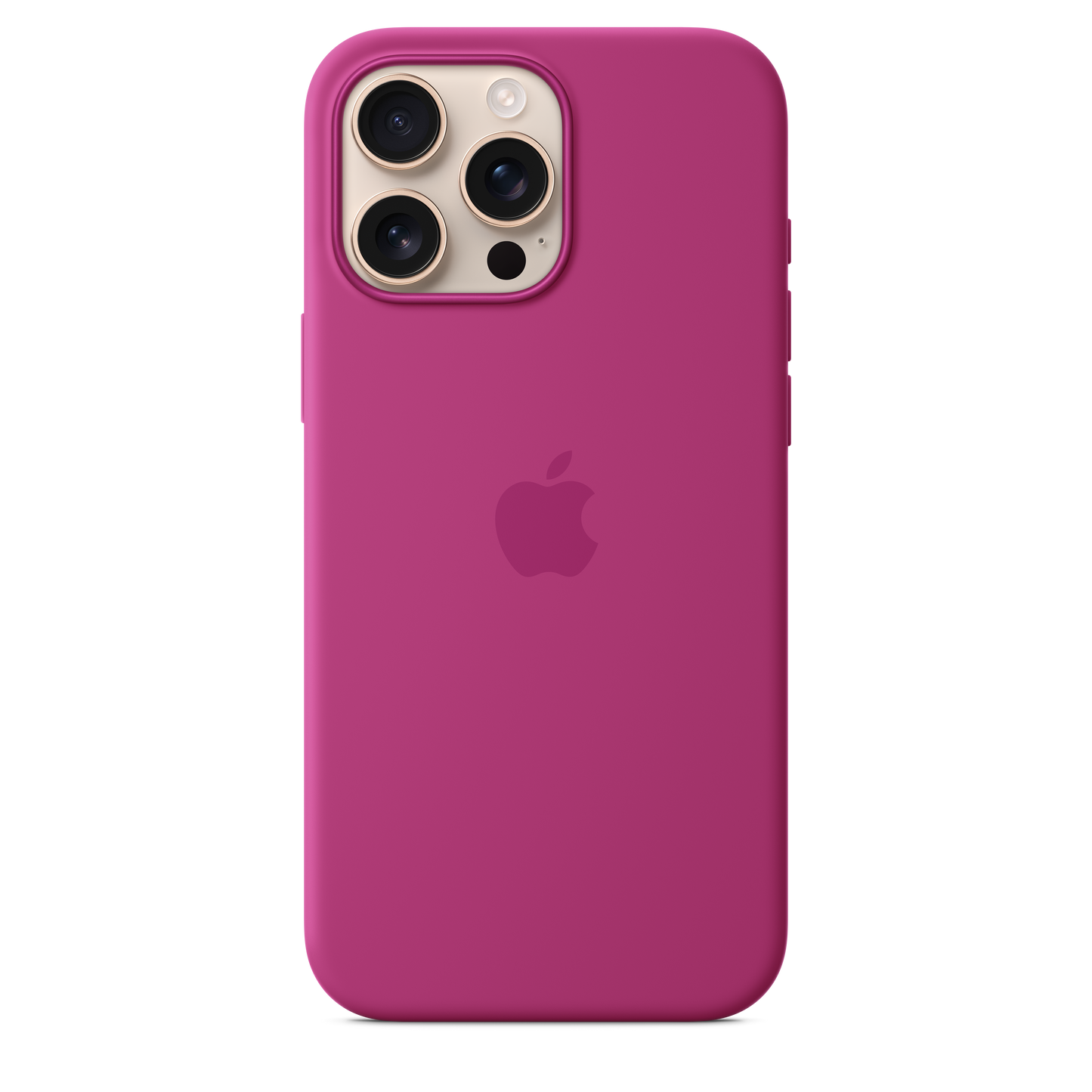 Funda de silicón con MagSafe para el iPhone 16 Pro Max - Fucsia