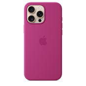 Funda de silicón con MagSafe para el iPhone 16 Pro Max - Fucsia