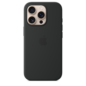 Funda de silicón con MagSafe para el iPhone 16 Pro - Negro